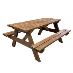 SIX SEATER BENCH  PUB STYLE